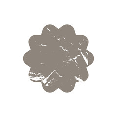 Grunge starburst, shabby sunburst vector price tag, shape label. Empty, beige price flash for promotion, marketing, sales concept