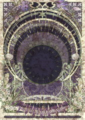purple art-nouveau design BG