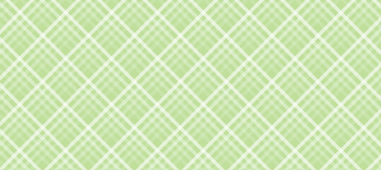 Fototapeta premium Light green and white diagonal plaid background