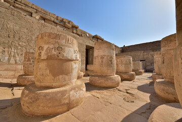Medinet Habu is the most famous landmark in Luxor, Egypt