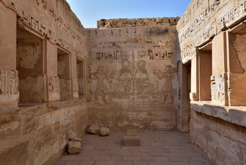 Medinet Habu is the most famous landmark in Luxor, Egypt