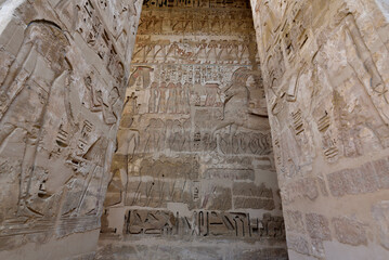 Medinet Habu is the most famous landmark in Luxor, Egypt