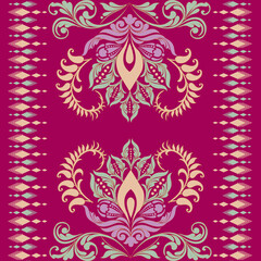damask pattern with a classic floral design.African embroidery patterns, paisley, boho, floral ikat, ethnic floral designs, ikat sari, ikat patterns and ethnic patterns.