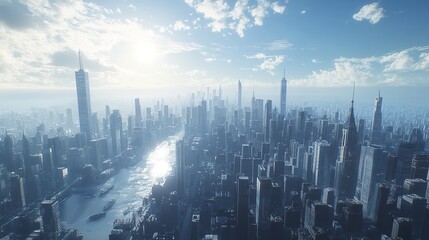Smog covering a city skyline, illustrating urban air pollution