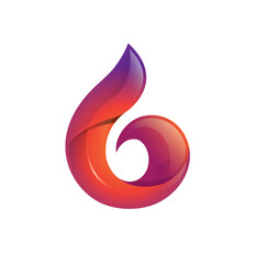 Fototapeta premium Letter G Flame Logo Vector Modern Abstract Fire Symbol Illustration 