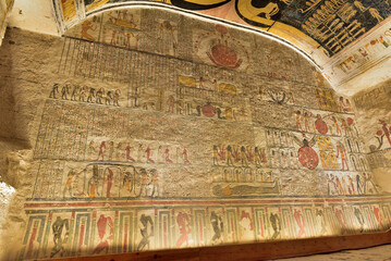 Tomb of Rameses V and VI (KV9) in Valley of the Kings, Luxor, Egypt