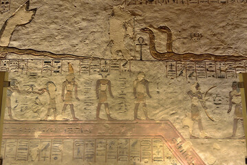 Tomb of Rameses III (KV11) in Valley of the Kings, Luxor, Egypt