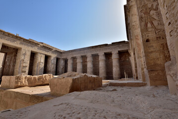 Obraz premium Medinet Habu is the most famous landmark in Luxor, Egypt