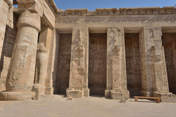 Fototapeta premium Medinet Habu is the most famous landmark in Luxor, Egypt