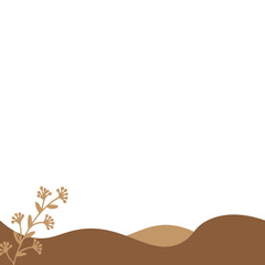 Obraz premium Boho Retro Footer