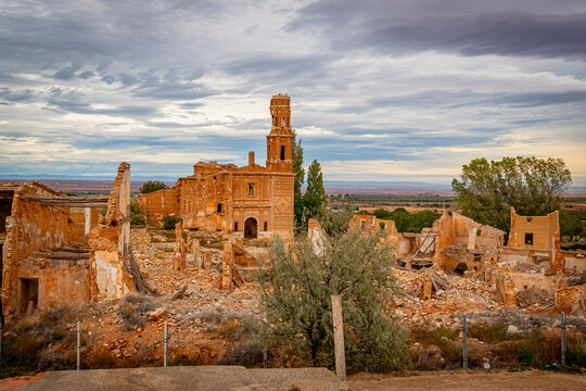 Old town of Belchite. Zaragoza. Spain