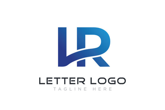 LR letter lr  logo icon
