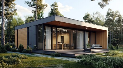 Minimalist living solutions for seniors, providing low-maintenance, eco-friendly homes that promote well-being.