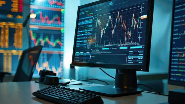 close-up of a computer screen displaying a graph depicting the correlation between innovation and increased capital/profit generation