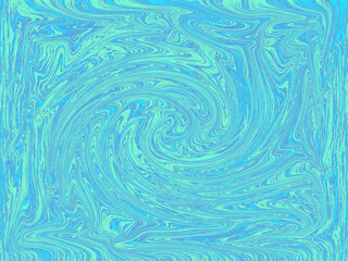 This elegant abstract background features a color palette with shades of blue. This design is filled with swirling shapes and patterns