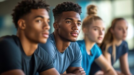 Obraz premium Sports teams adopting mental health programs to support athletes psychological well-being and reduce burnout.