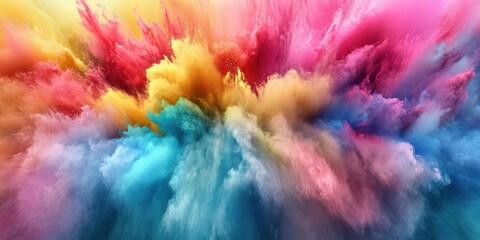 Fototapeta premium Explosive color burst in abstract design