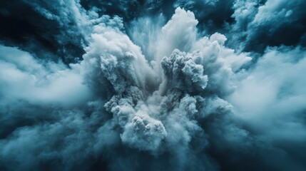Majestic storm clouds gathering in dramatic sky
