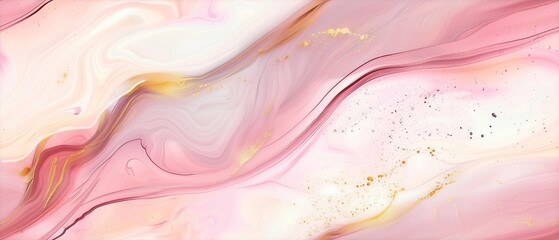 Abstract background featuring swirling marble texture in plum, gold, and burgundy colors. This modern luxury design serves as an elegant backdrop for banners, wallpapers, or covers.