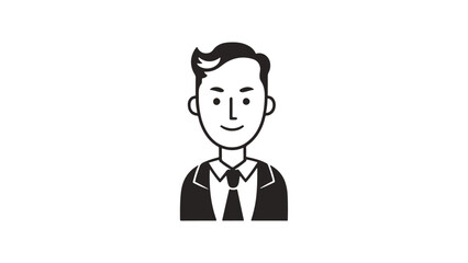 character of businessman vector illustration icon