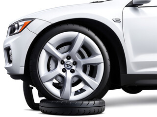 car isolated on white