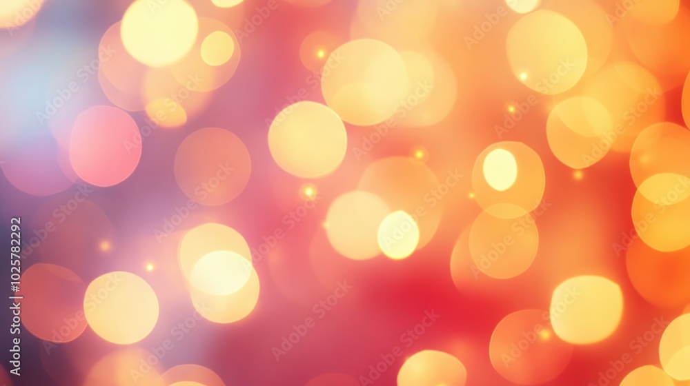Poster soft bokeh background with shimmering lights