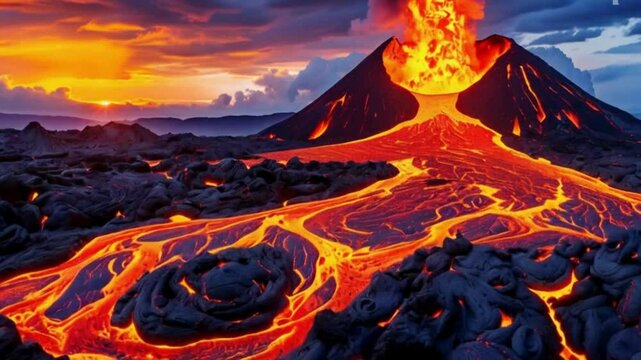 Volcano mountain 