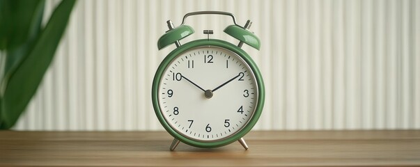 The quiet ticking of an old-fashioned alarm clock focus on   Steady rhythm for focus and relaxation   serene   Double exposure   Bedroom backdrop