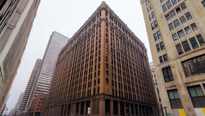 Low-Angle Shot Of Tall Buildings At Golden Hour