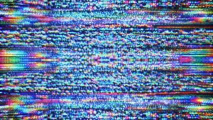 Fototapeta premium Close-Up seamless retro VHS scanlines or TV signal static noise pattern with wind effect