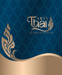 Concept of Thai Art vector designs 