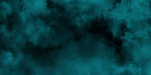abstract cloud and vapor texture background. Black and blue smoke aquarelle smudge illustration smooth grungy smokey light pastel colors ink glow. Teal color powder explosion .	
