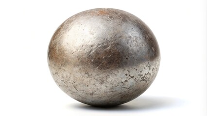 Fototapeta premium Close-up shot put ball isolated on white background