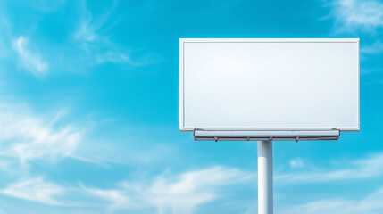 Blank Billboard Against Blue Sky
