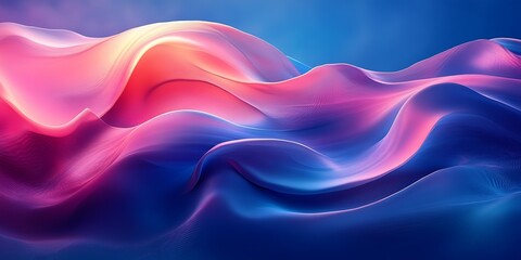 Obraz premium Abstract waves of color creating a fluid, dynamic effect.