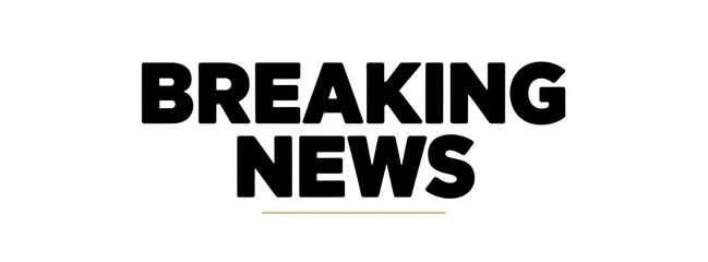 BREAKING NEWS creative banner,minimalistic flat vector illustration,plain background