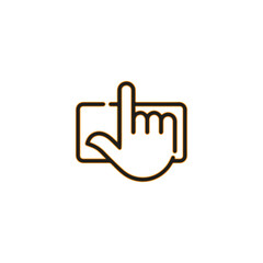 finger swipe icon design