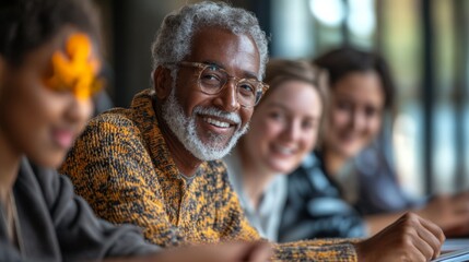 Multigenerational Group Smiling Together