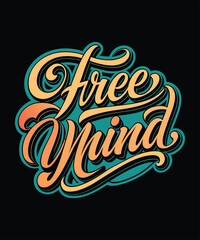 Free Your Time Typography Tshirt Design 