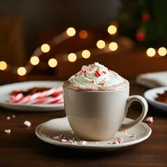 Cozy Warm Mug of Peppermint Hot Cocoa Bliss