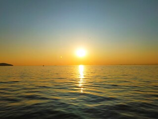 sunset in the Sea of Marmara