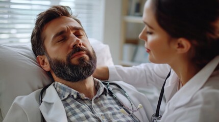 Fototapeta premium Doctor Receiving Care