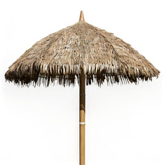 beach umbrella for sun protection, isolated on white background