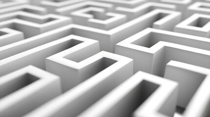 A 3D maze structure with intricate pathways.