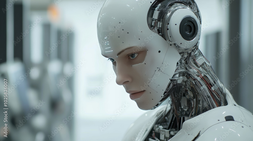 Poster a computer expert creates a powerful artificial intelligence system. this system learns and thinks l