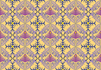 seamless damask pattern design for fabric wallpaper background curtain mattresses carpet floor blanket tile