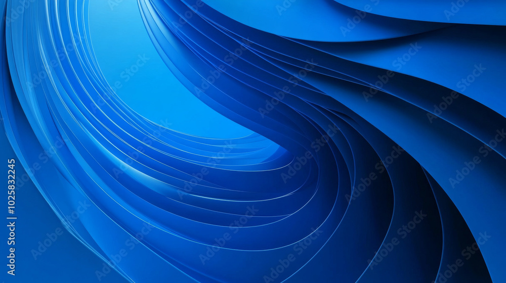 Poster a blue background with a zoom effect. this 3d image is perfect for adding visual interest to your pr