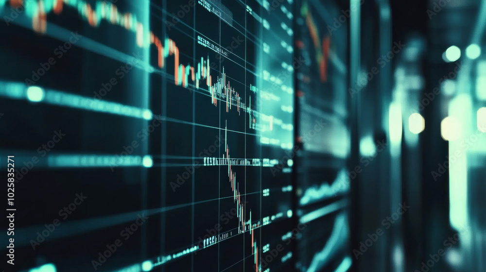 Poster a robot trader uses artificial intelligence to automatically buy and sell stocks. this ai analyzes f