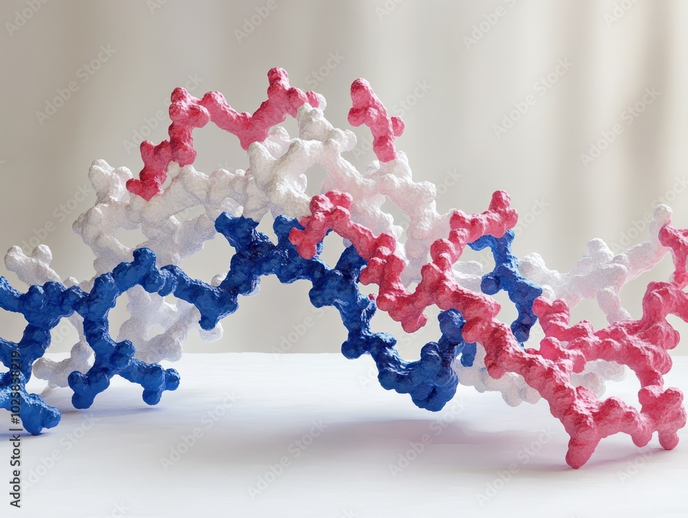 Poster a protein structure model used in enzyme engineering, displaying modified enzyme active sites for im