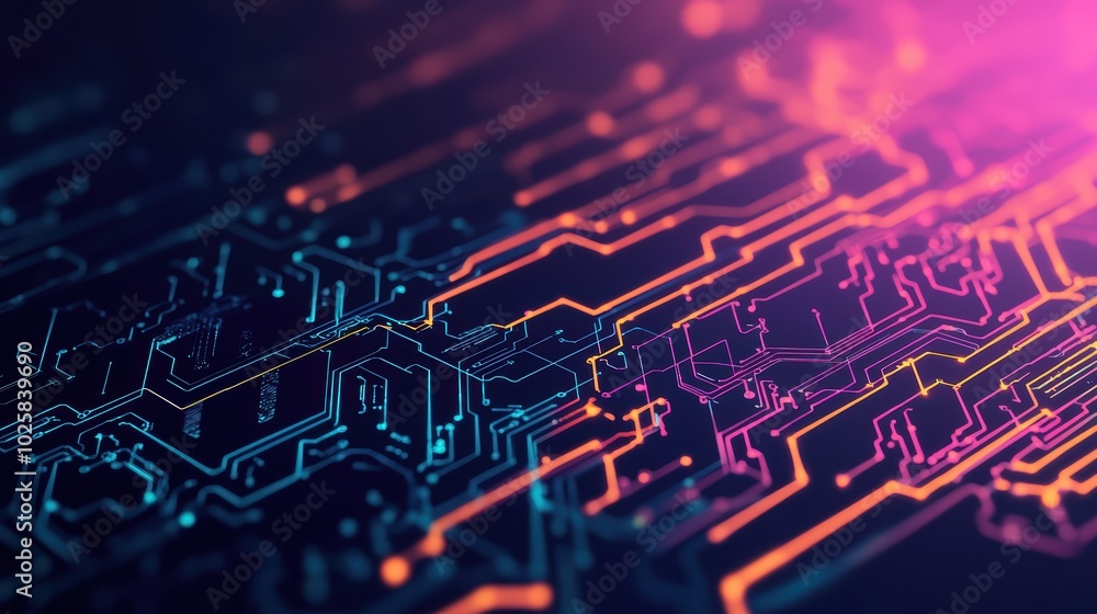 Poster cutting-edge industry 4.0 tech factory for automated production efficiency
